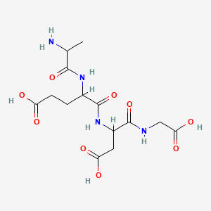 molecular formula C14H22N4O9 B15286256 H-DL-Ala-DL-Glu-DL-Asp-Gly-OH 