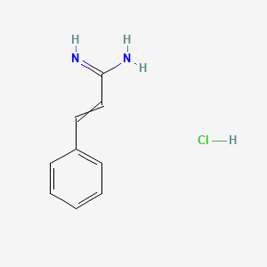 molecular formula C9H11ClN2 B15286273 3-Phenyl-acrylamidine hydrochloride 