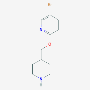 5-Bromo-2-(piperidin-4-ylmethoxy)pyridine