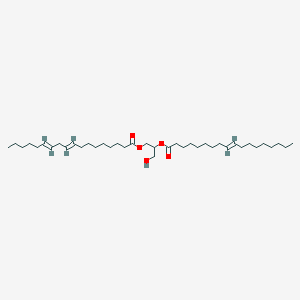 molecular formula C39H70O5 B15286379 9,12-Octadecadienoic acid (9Z,12Z)-, (2S)-3-hydroxy-2-[[(9Z)-1-oxo-9-octadecen-1-yl]oxy]propyl ester 