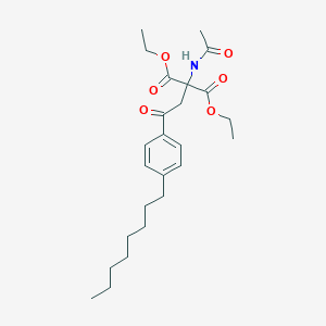 Diethyl 2-acetamido-2-[2-(4-octylphenyl)-2-oxoethyl]propanedioate