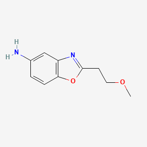 molecular formula C10H12N2O2 B1528640 2-(2-Methoxyethyl)-1,3-benzoxazol-5-amine CAS No. 1248403-78-2