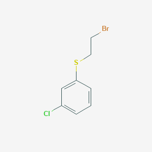 molecular formula C8H8BrClS B1528641 1-[(2-Bromoethyl)sulfanyl]-3-chlorobenzene CAS No. 3983-71-9