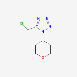 5-(chloromethyl)-1-(oxan-4-yl)-1H-1,2,3,4-tetrazole
