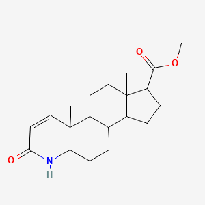 molecular formula C20H29NO3 B15286480 Methyl 9a,11a-dimethyl-7-oxo-1,2,3,3a,3b,4,5,5a,6,9b,10,11-dodecahydroindeno[5,4-f]quinoline-1-carboxylate 