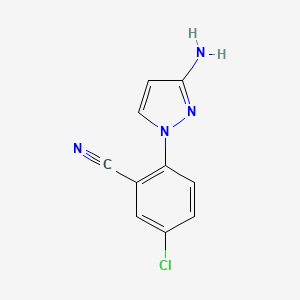2-(3-amino-1H-pyrazol-1-yl)-5-chlorobenzonitrile
