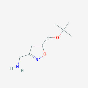 {5-[(Tert-butoxy)methyl]-1,2-oxazol-3-yl}methanamine