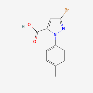 3-bromo-1-(4-methylphenyl)-1H-pyrazole-5-carboxylic acid