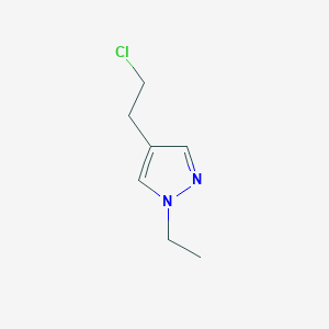 molecular formula C7H11ClN2 B1528655 4-(2-chloroethyl)-1-ethyl-1H-pyrazole CAS No. 1249134-41-5