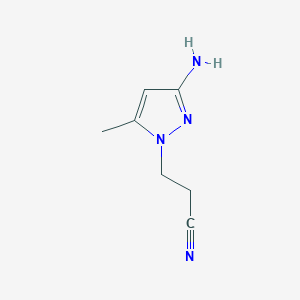 3-(3-amino-5-methyl-1H-pyrazol-1-yl)propanenitrile