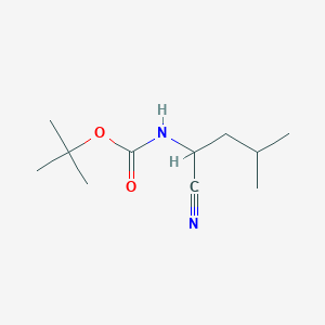 molecular formula C11H20N2O2 B15286600 tert-Butyl (1-cyano-3-methylbutyl)carbamate 