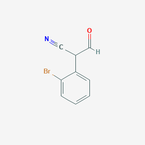 molecular formula C9H6BrNO B1528662 2-(2-Bromophenyl)-3-oxopropanenitrile CAS No. 301373-09-1