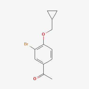 1-[3-Bromo-4-(cyclopropylmethoxy)phenyl]ethanone