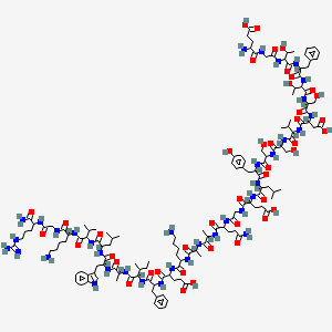 molecular formula C140H214N36O43 B15286653 Egtftsdvssylegqaakefiawlvkgr 