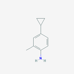 molecular formula C10H13N B1528671 4-Cyclopropyl-2-methylaniline CAS No. 1202161-11-2