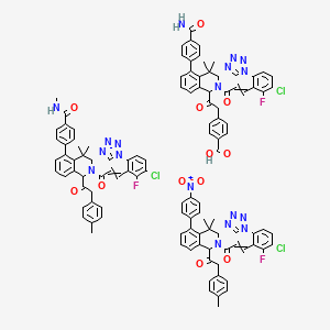 molecular formula C111H94Cl3F3N18O12 B15286712 Vanilla tincture CAS No. 8047-24-3