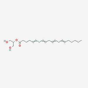 molecular formula C23H38O4 B15286740 1,3-dihydroxypropan-2-yl icosa-5,8,11,14-tetraenoate 