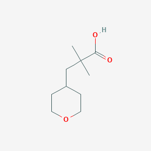 2,2-Dimethyl-3-(oxan-4-yl)propanoic acid