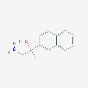 molecular formula C13H15NO B1528679 1-Amino-2-(2-naphthyl)propan-2-ol CAS No. 1344687-40-6