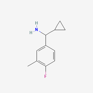 Cyclopropyl(4-fluoro-3-methylphenyl)methanamine
