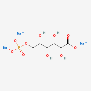 molecular formula C6H10Na3O10P B15286825 Trisodium;2,3,4,5-tetrahydroxy-6-phosphonatooxyhexanoate 