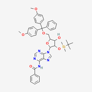 molecular formula C44H49N5O7Si B15286862 n6-Benzoyl-2'-O-tert-butyldimethylsilyl-5'-O-dmt-adenosine 