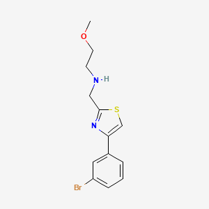 {[4-(3-Bromophenyl)-1,3-thiazol-2-yl]methyl}(2-methoxyethyl)amine