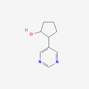 2-(Pyrimidin-5-yl)cyclopentan-1-ol