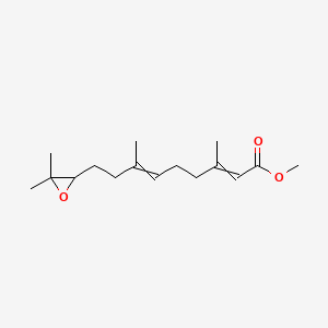 molecular formula C16H26O3 B15286981 Methyl 9-(3,3-dimethyloxiran-2-yl)-3,7-dimethylnona-2,6-dienoate 