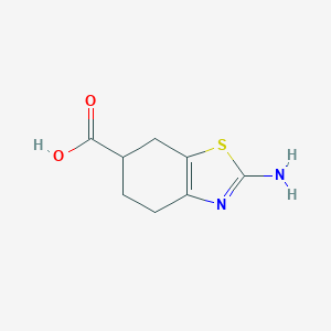 molecular formula C8H10N2O2S B152870 2-Amino-4,5,6,7-tetrahydrobenzo[d]thiazole-6-carboxylic acid CAS No. 134136-03-1