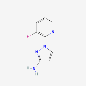 molecular formula C8H7FN4 B1528700 1-(3-fluoropyridin-2-yl)-1H-pyrazol-3-amine CAS No. 1339000-66-6