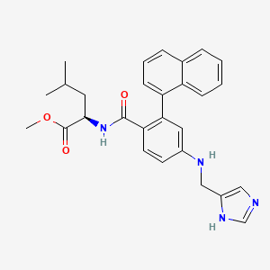 molecular formula C28H30N4O3 B15287003 Methotrexate-d3 Tetraglutamate Trifluoroacetate 