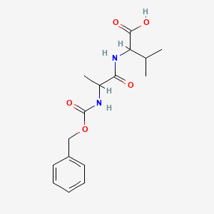 molecular formula C16H22N2O5 B15287019 N-(2-(((Benzyloxy)carbonyl)amino)propanoyl)valine 