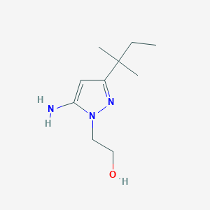 2-[5-amino-3-(2-methylbutan-2-yl)-1H-pyrazol-1-yl]ethan-1-ol