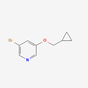 molecular formula C9H10BrNO B1528709 3-Bromo-5-(cyclopropylmethoxy)pyridine CAS No. 1383133-14-9