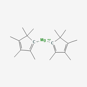 molecular formula C20H30Mg B15287105 Magnesium;1,2,3,5,5-pentamethylcyclopenta-1,3-diene 