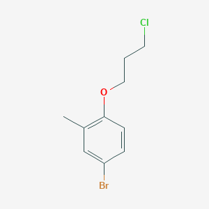 molecular formula C10H12BrClO B1528720 4-Bromo-1-(3-chloropropoxy)-2-methylbenzene CAS No. 935745-20-3