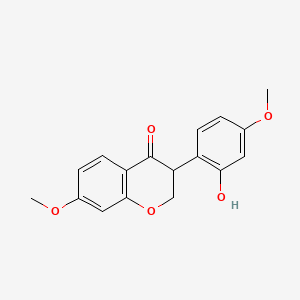 molecular formula C17H16O5 B15287397 Isosativanone CAS No. 82829-55-8