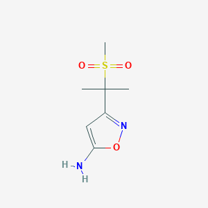 3-(2-Methanesulfonylpropan-2-yl)-1,2-oxazol-5-amine