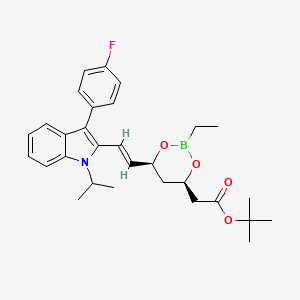 molecular formula C30H37BFNO4 B15287443 Fluvastatin Ethyl Boronate Ester 