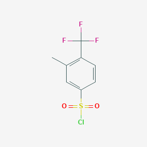 3-Methyl-4-(trifluoromethyl)benzene-1-sulfonyl chloride