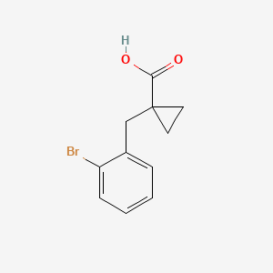 1-[(2-Bromophenyl)methyl]cyclopropane-1-carboxylic acid