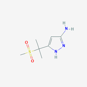 3-(2-methanesulfonylpropan-2-yl)-1H-pyrazol-5-amine