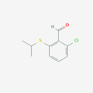 2-Chloro-6-(propan-2-ylsulfanyl)benzaldehyde
