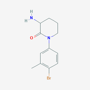 3-Amino-1-(4-bromo-3-methylphenyl)piperidin-2-one
