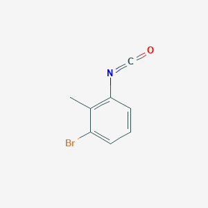 molecular formula C8H6BrNO B1528772 1-Bromo-3-isocyanato-2-methyl-benzene CAS No. 1261475-16-4