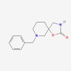 molecular formula C14H18N2O2 B1528774 7-苄基-1-氧杂-3,7-二氮杂螺[4.5]癸烷-2-酮 CAS No. 1465210-52-9