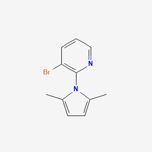 molecular formula C11H11BrN2 B1528776 3-Bromo-2-(2,5-dimethyl-1h-pyrrol-1-yl)pyridine CAS No. 1021910-58-6