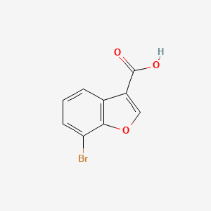 molecular formula C9H5BrO3 B1528777 7-溴苯并呋喃-3-羧酸 CAS No. 1374574-88-5