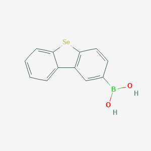 molecular formula C12H9BO2Se B15287773 Dibenzo[b,d]selenophen-2-ylboronic acid 